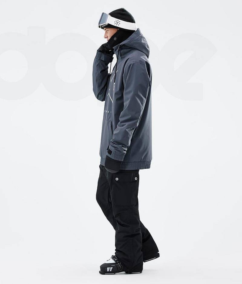 Blue Men's Dope Migoo Ski Jackets | India_D2428