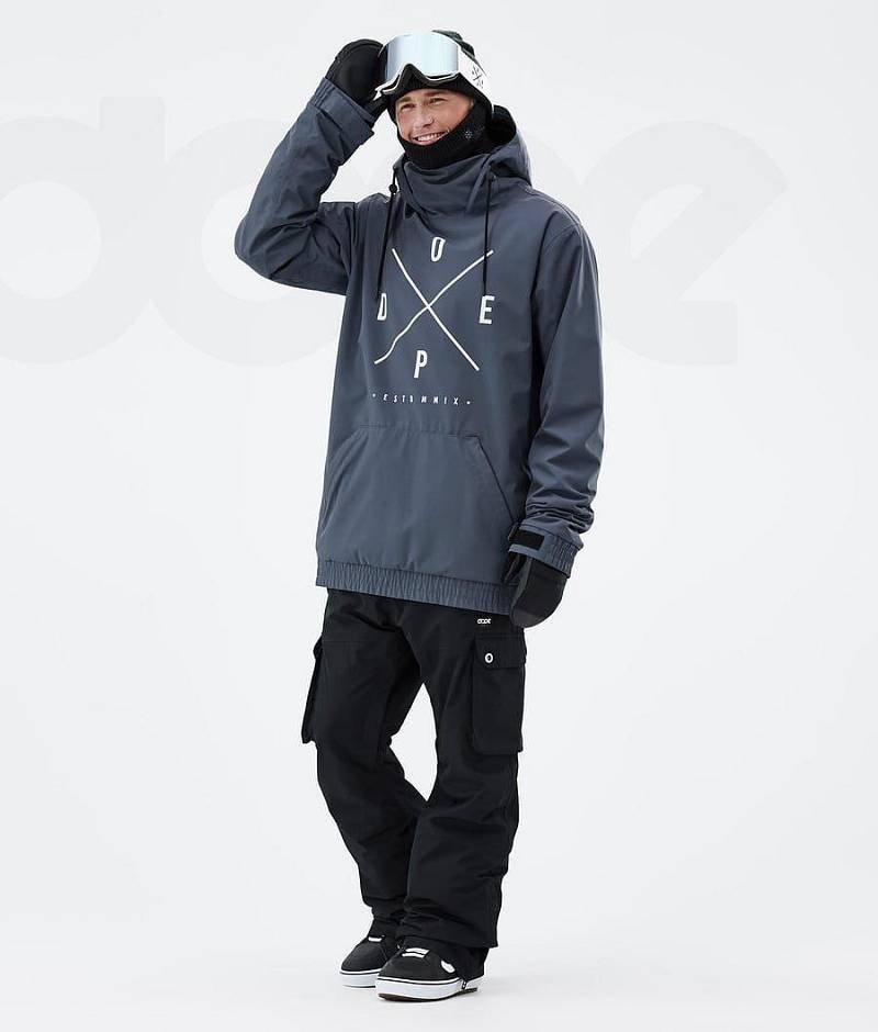 Blue Men's Dope Migoo Snowboard Jackets | India_D1373