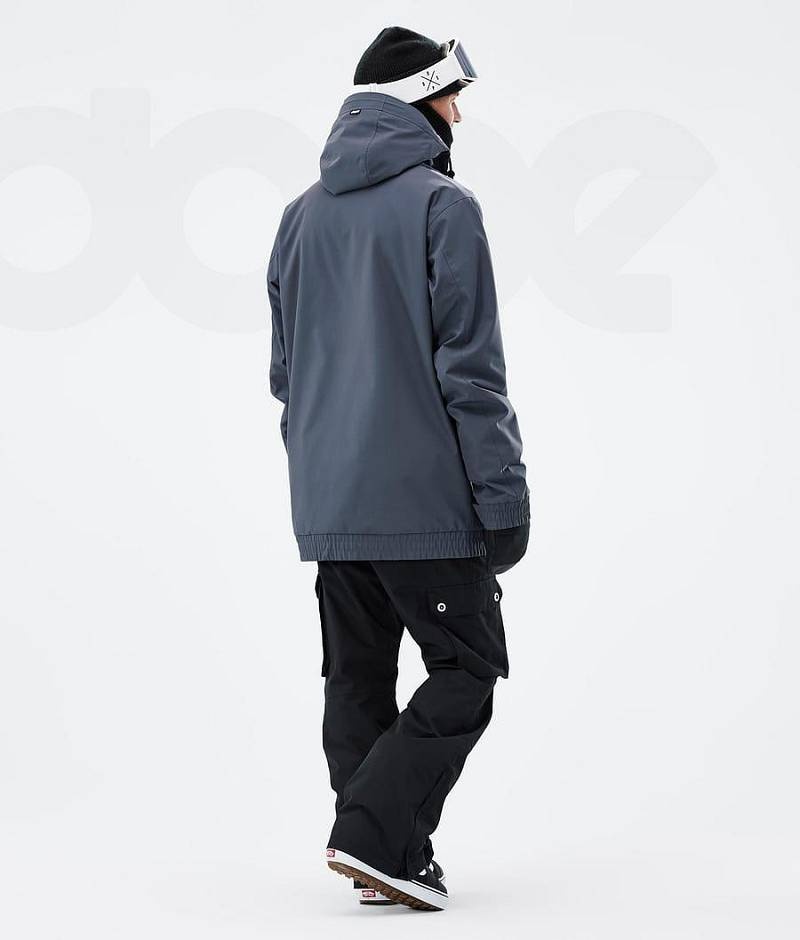 Blue Men's Dope Migoo Snowboard Jackets | India_D1373