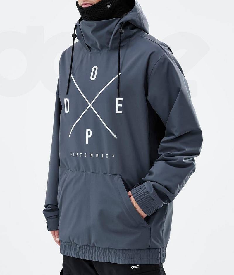 Blue Men's Dope Migoo Snowboard Jackets | India_D1373