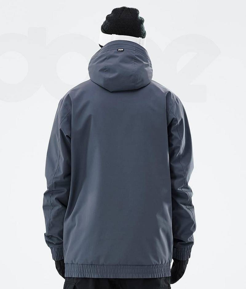 Blue Men's Dope Migoo Snowboard Jackets | India_D1373