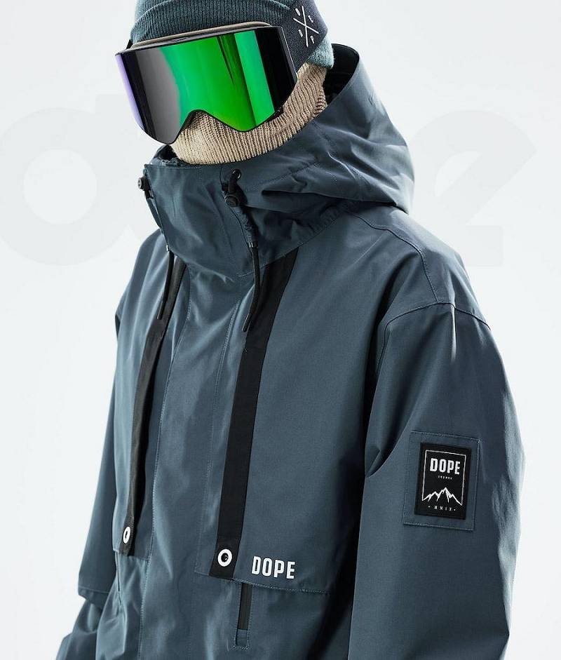 Blue Men's Dope Mojo Snowboard Jackets | India_D2001