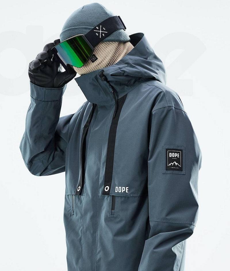 Blue Men's Dope Mojo Snowboard Jackets | India_D2001