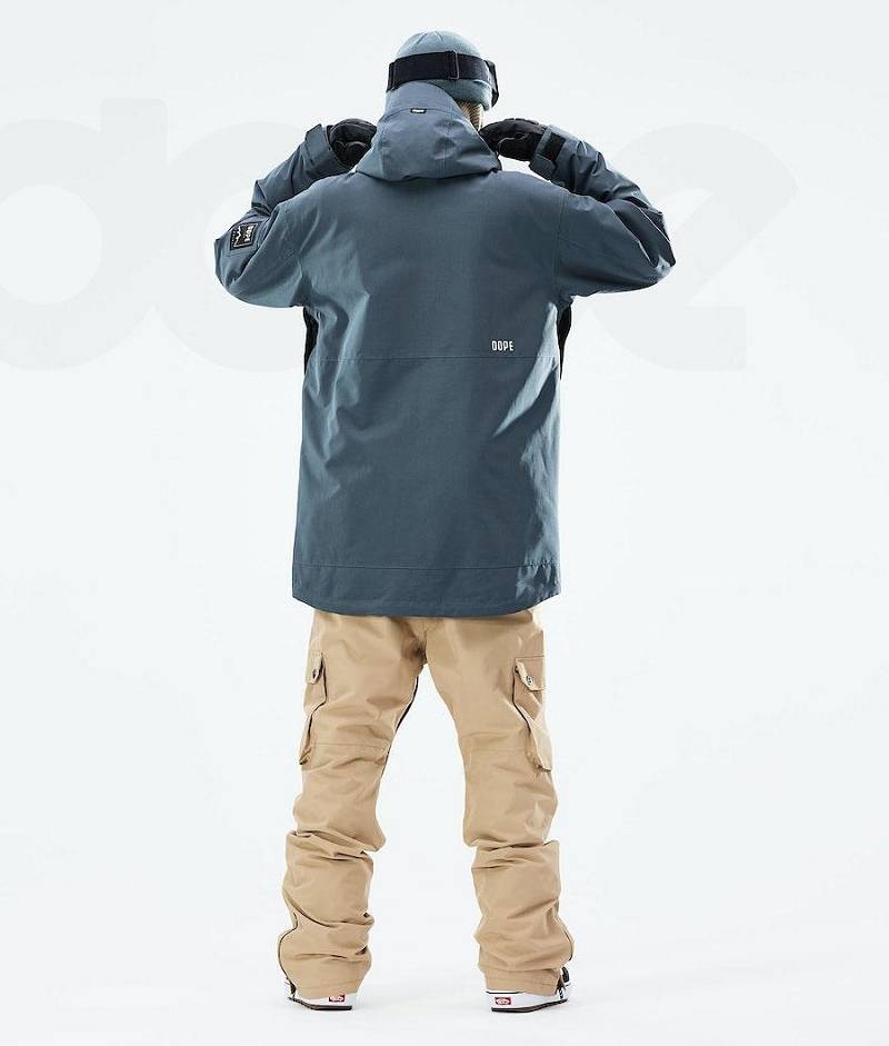 Blue Men's Dope Mojo Snowboard Jackets | India_D2001