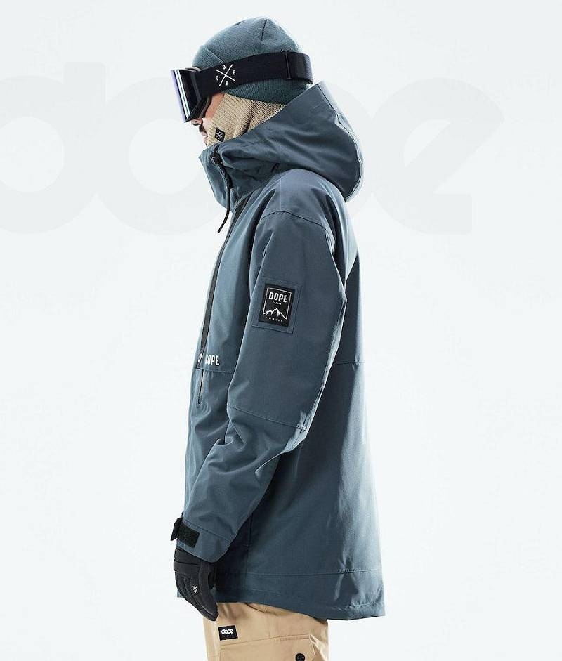 Blue Men's Dope Mojo Snowboard Jackets | India_D2001