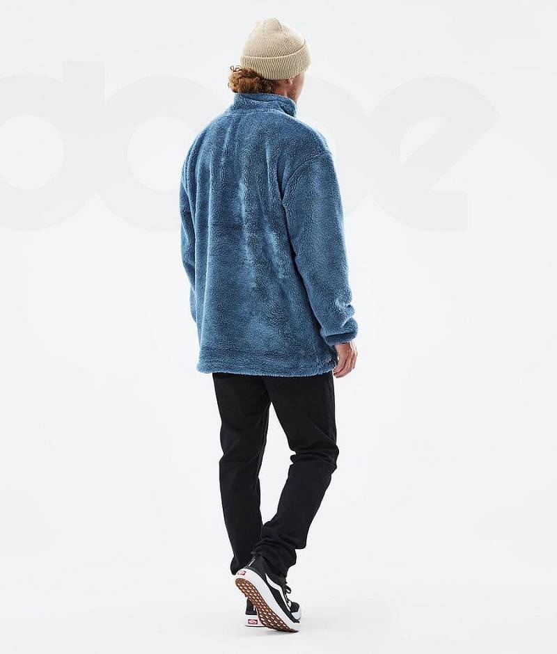 Blue Men's Dope Pile Fleece | India_D1892