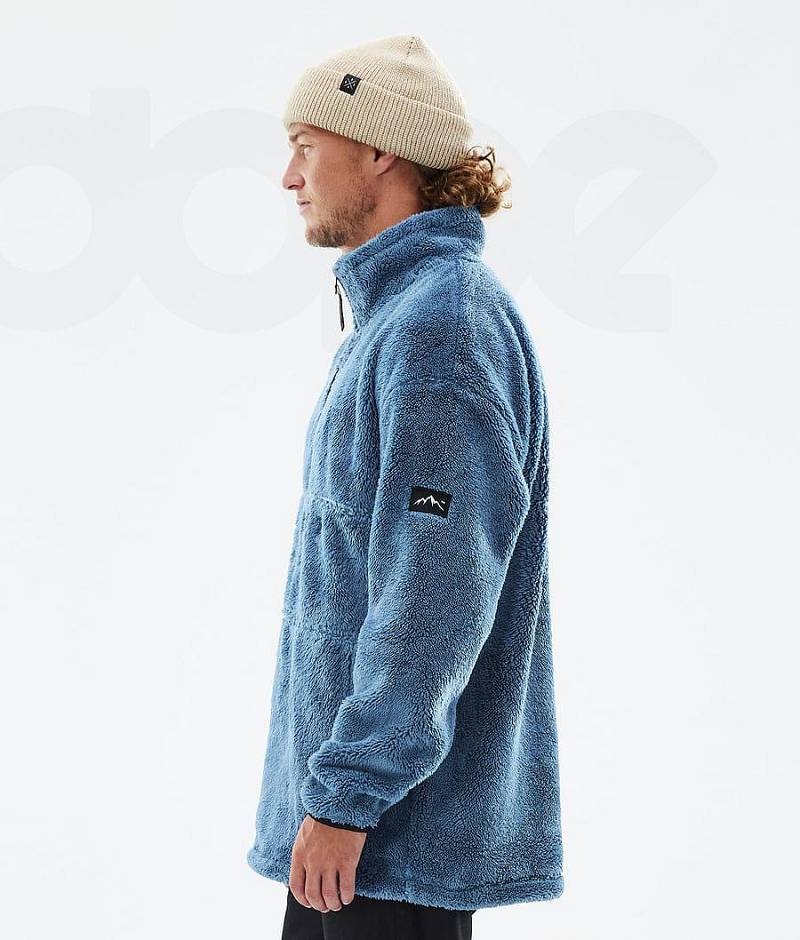 Blue Men's Dope Pile Fleece | India_D1892