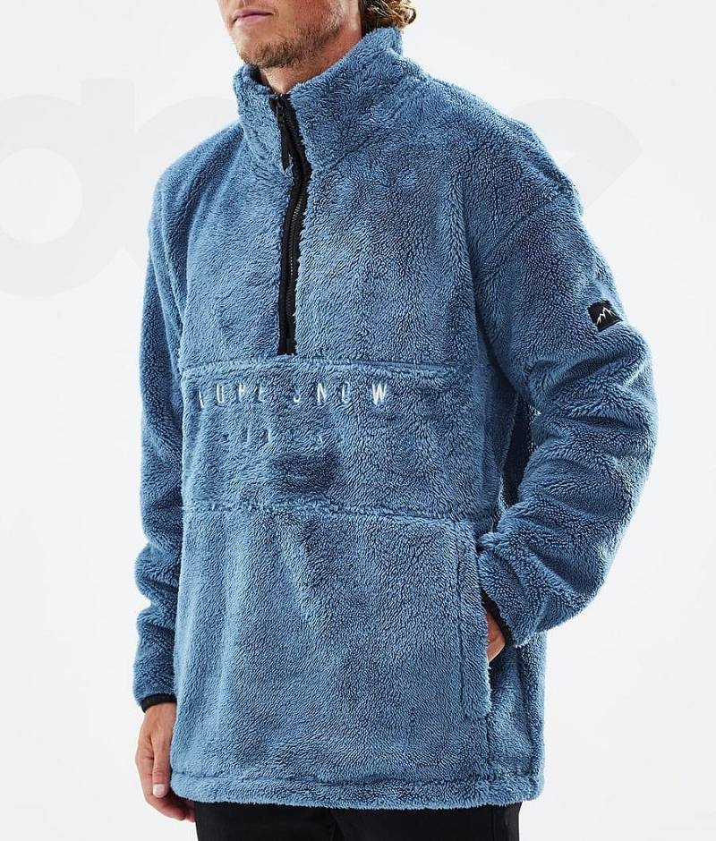 Blue Men's Dope Pile Fleece | India_D1892