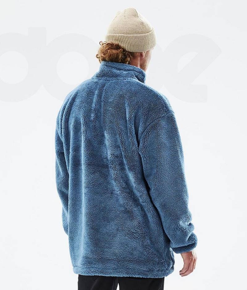 Blue Men's Dope Pile Fleece | India_D1892