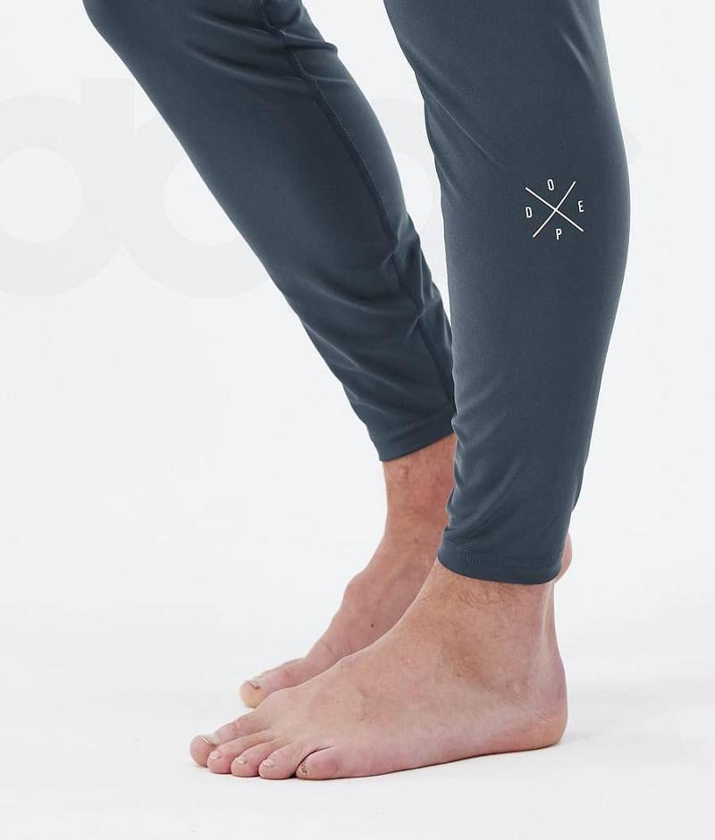 Blue Men's Dope Snuggle Base Layer Pants | India_D2379