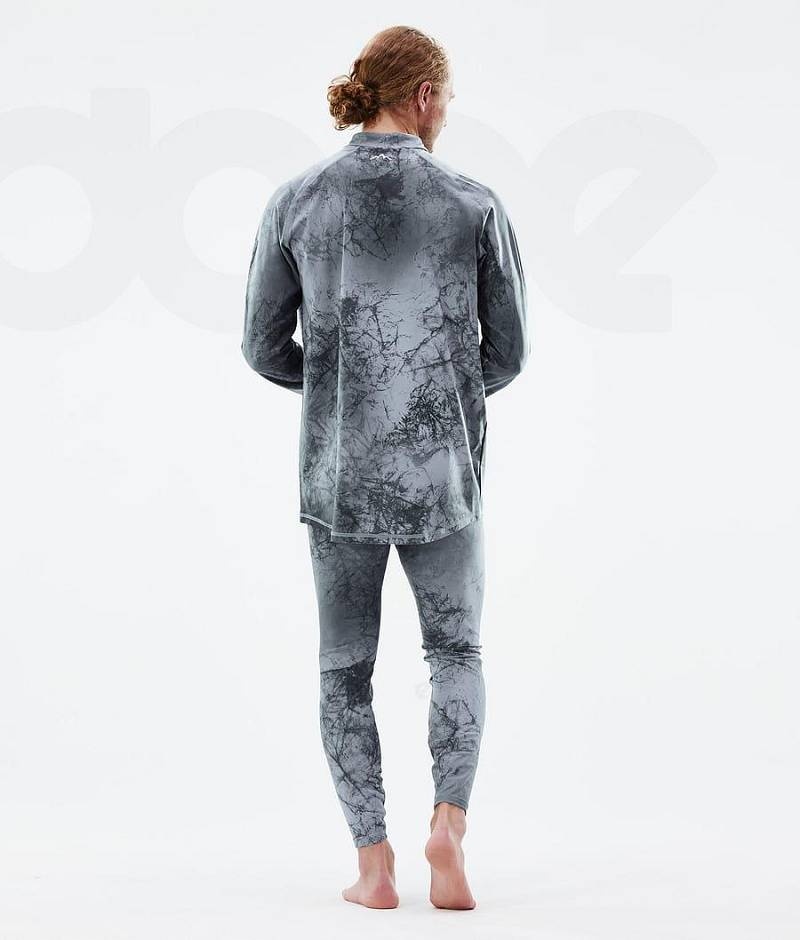 Blue Men's Dope Snuggle Base Layer Tops | India_D2488