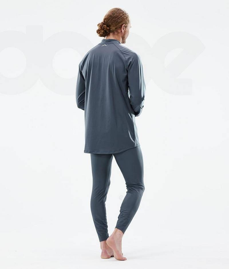 Blue Men's Dope Snuggle Base Layer Tops | India_D2313