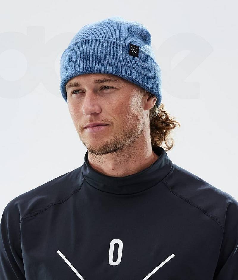 Blue Men's Dope Solitude Beanies | India_D1748