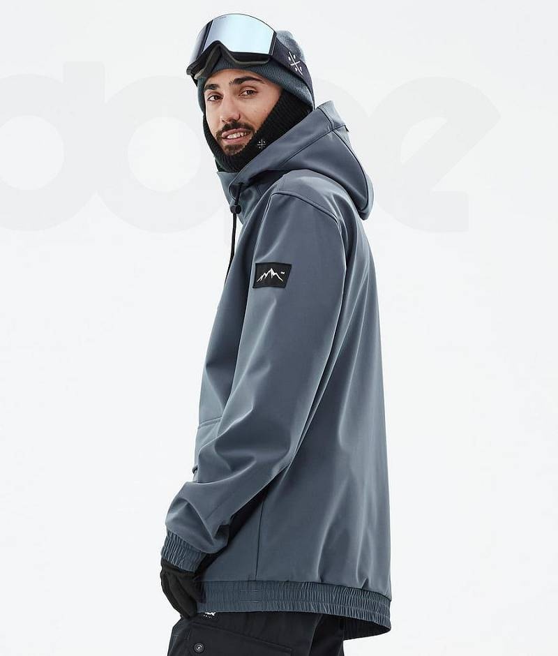 Blue Men's Dope Wylie Snowboard Jackets | India_D1492