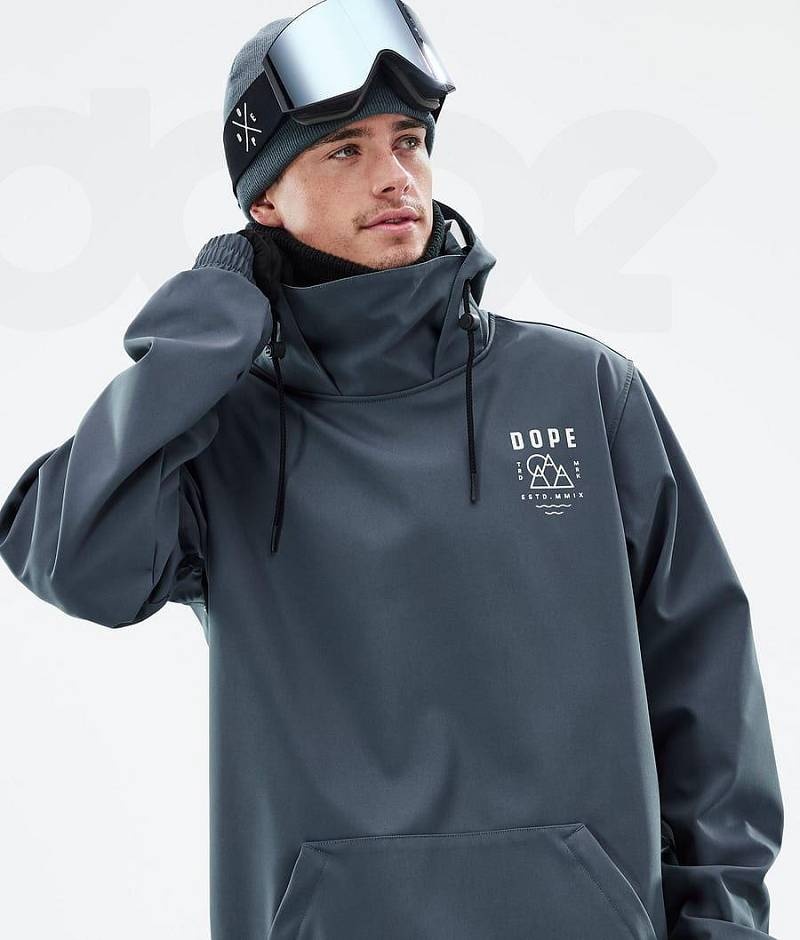 Blue Men's Dope Yeti Ski Jackets | India_D1818