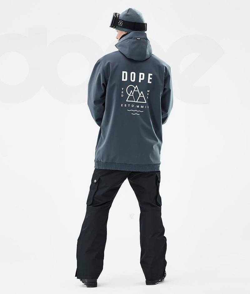 Blue Men's Dope Yeti Ski Jackets | India_D1818