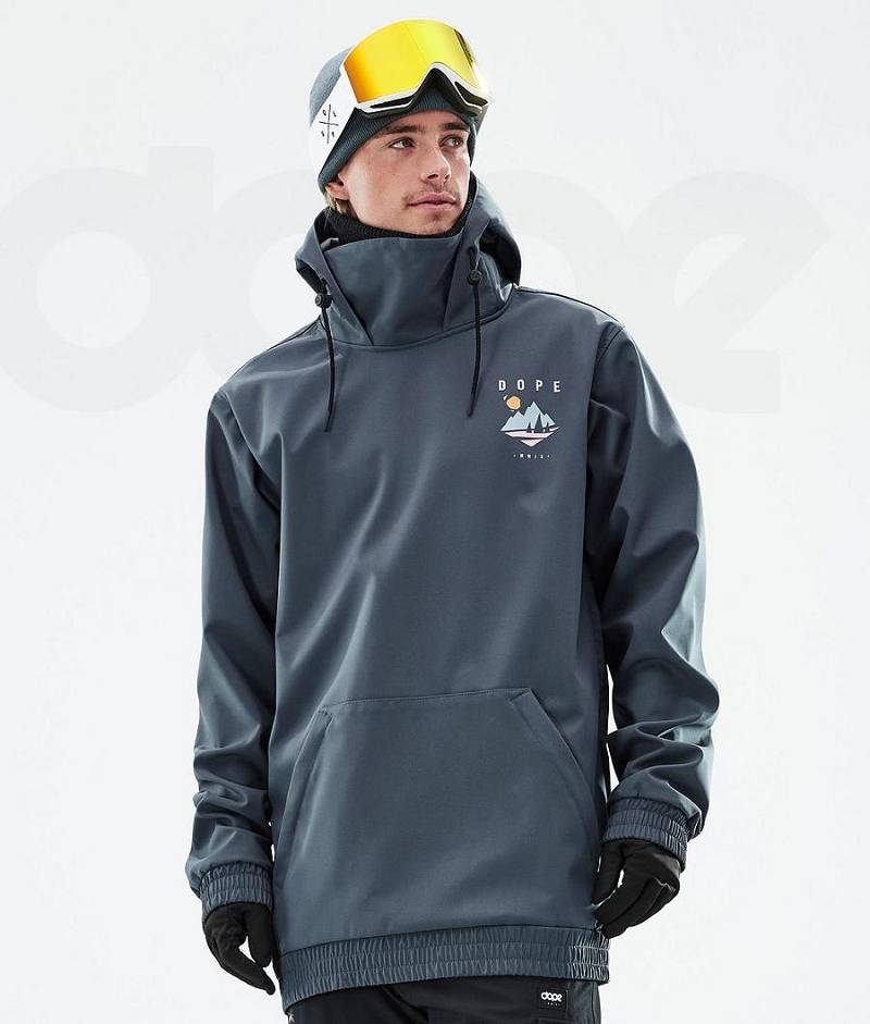 Blue Men's Dope Yeti Ski Jackets | India_D1115