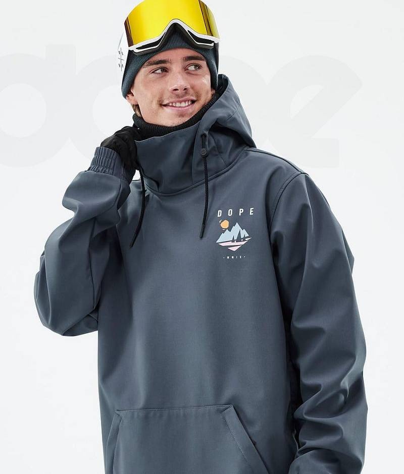 Blue Men's Dope Yeti Ski Jackets | India_D1115