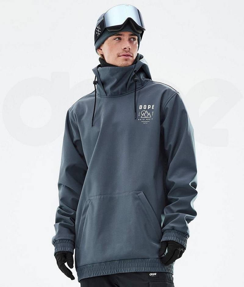 Blue Men's Dope Yeti Snowboard Jackets | India_D1175