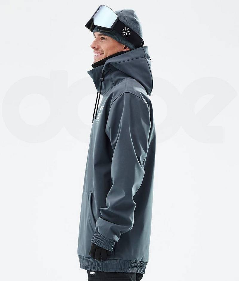 Blue Men's Dope Yeti Snowboard Jackets | India_D1175