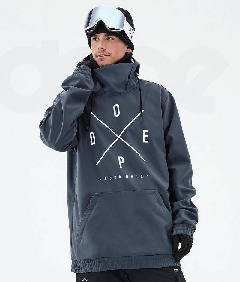 Blue Men\'s Dope Yeti Snowboard Jackets | India_D2333