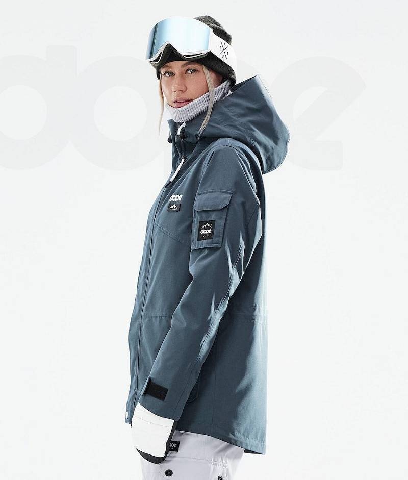 Blue Women's Dope Adept W 2021 Snowboard Jackets | India_D1836