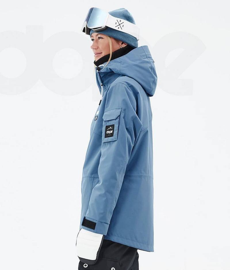 Blue Women's Dope Adept W Ski Jackets | India_D1403