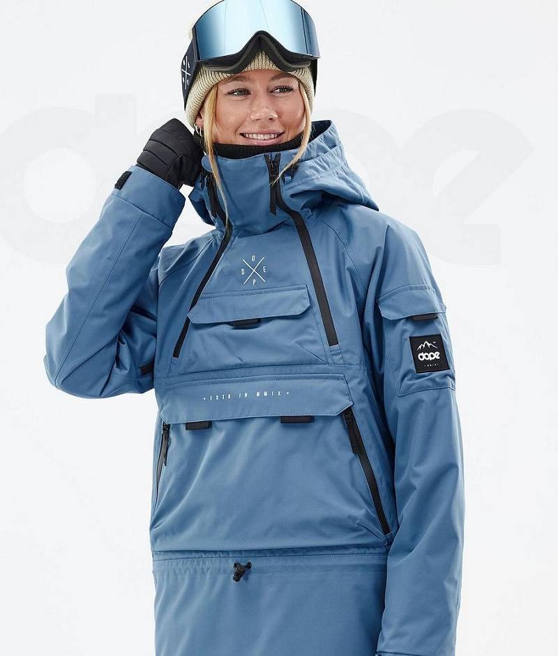 Blue Women's Dope Akin W Ski Jackets | India_D1057