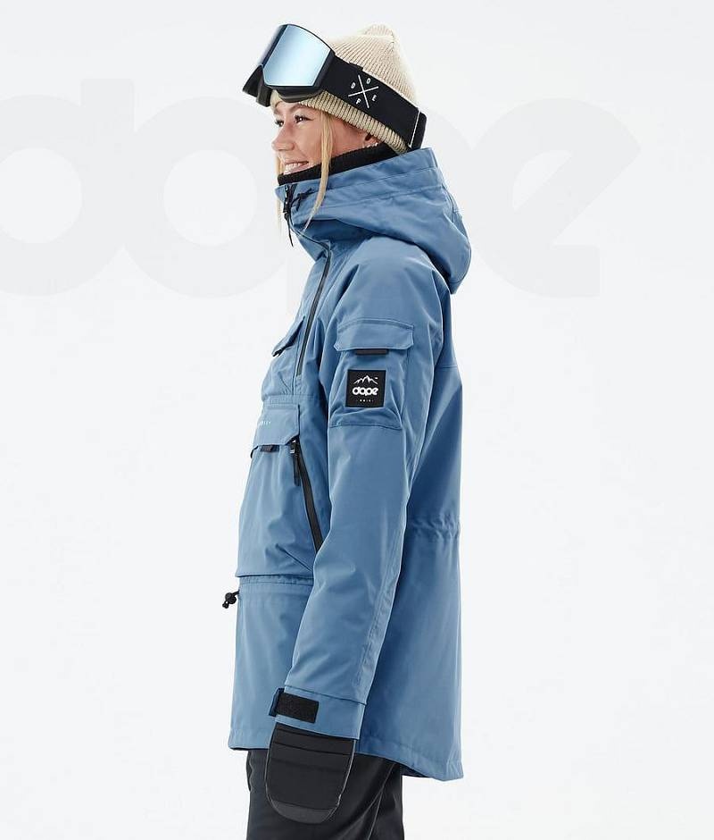 Blue Women's Dope Akin W Ski Jackets | India_D1057