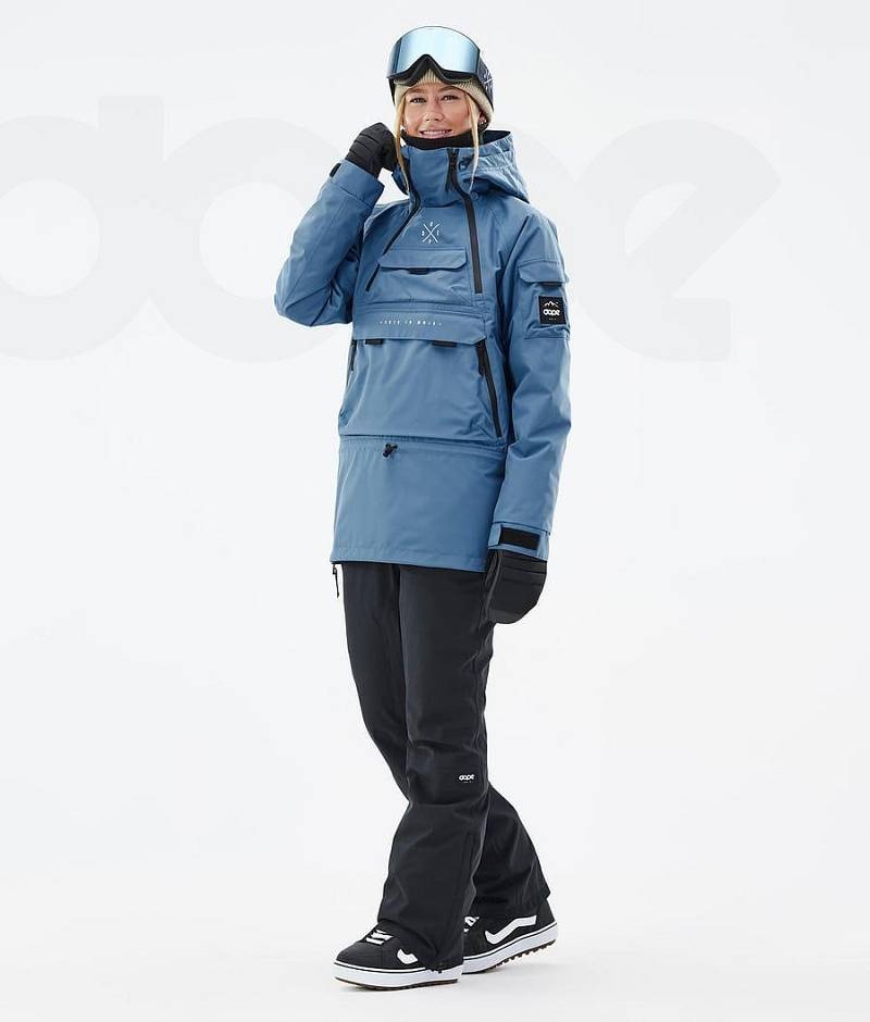 Blue Women's Dope Akin W Snowboard Jackets | India_D1711