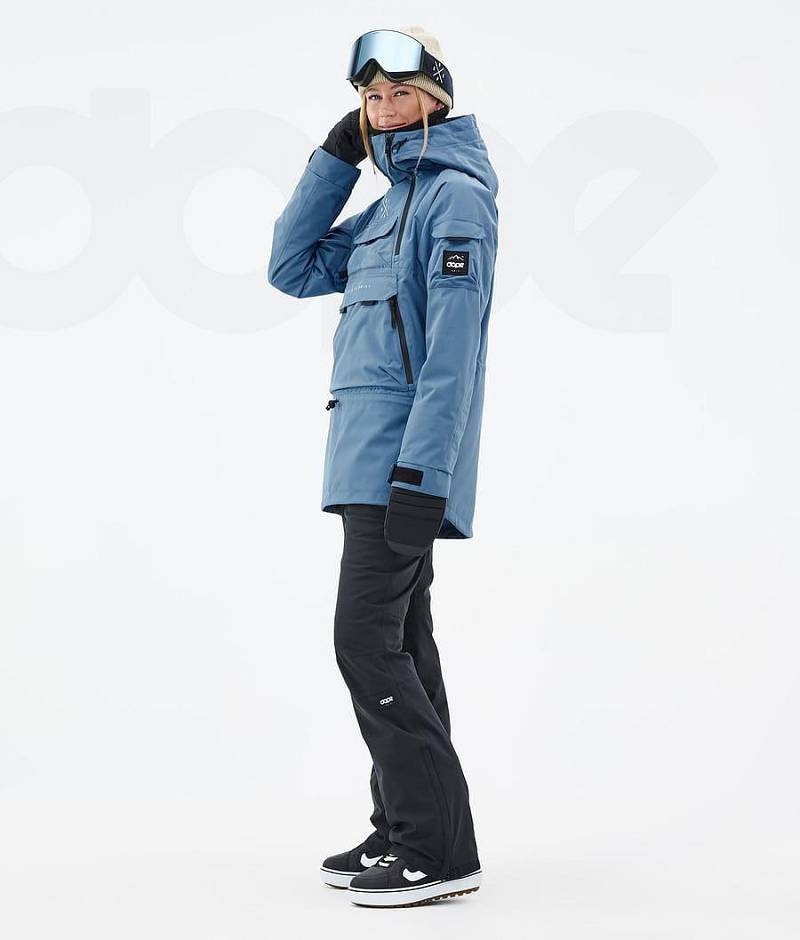 Blue Women's Dope Akin W Snowboard Jackets | India_D1711