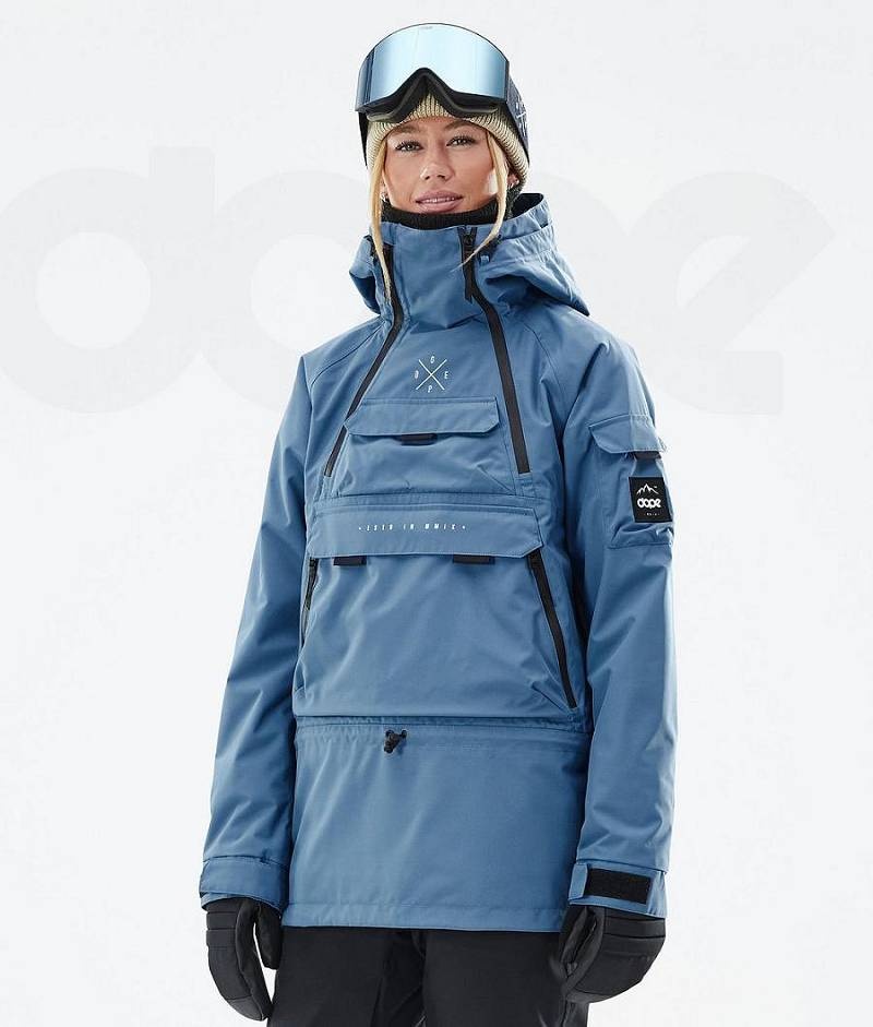 Blue Women\'s Dope Akin W Snowboard Jackets | India_D1711