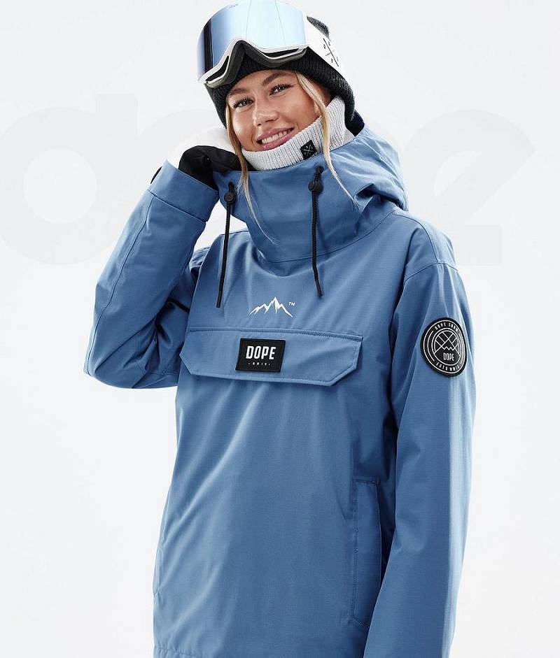 Blue Women's Dope Blizzard W Ski Jackets | India_D1422