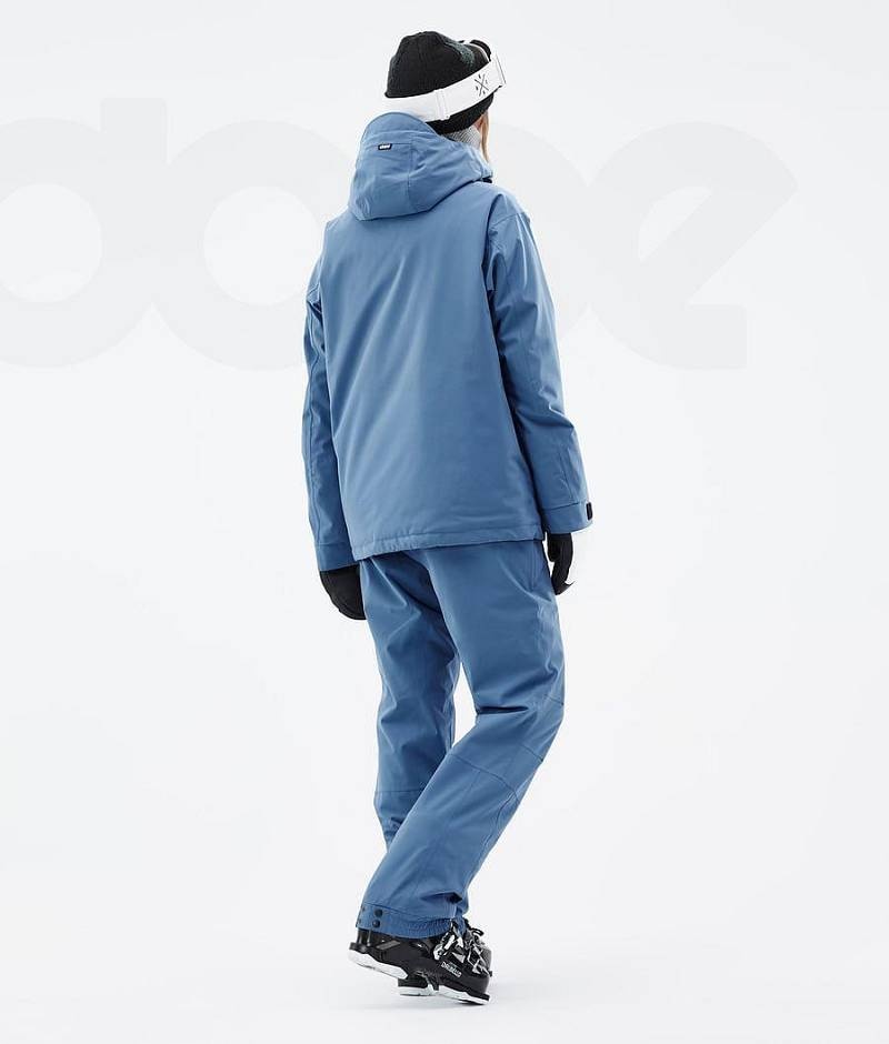 Blue Women's Dope Blizzard W Ski Jackets | India_D1422