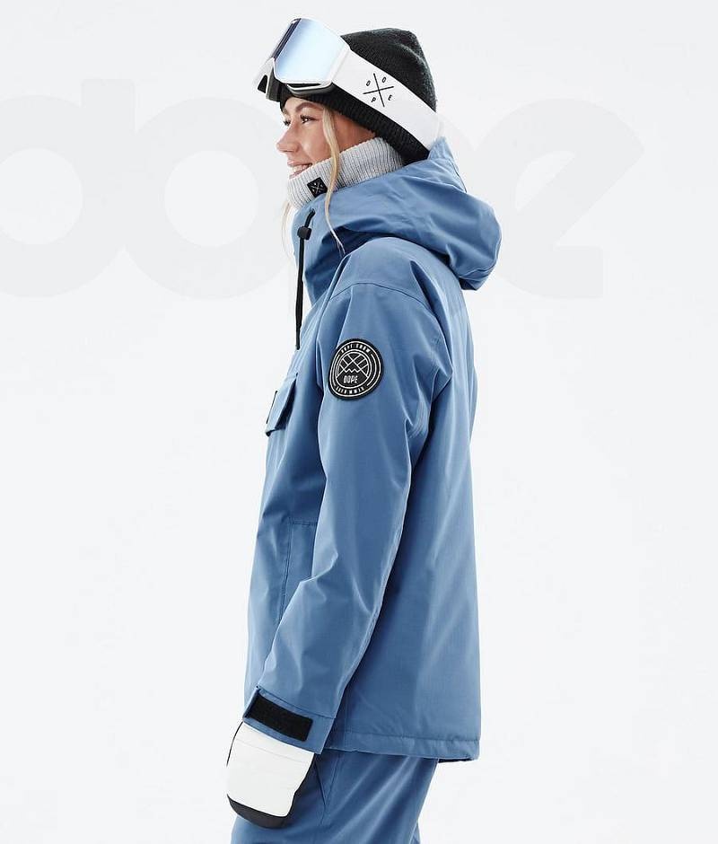 Blue Women's Dope Blizzard W Ski Jackets | India_D1422