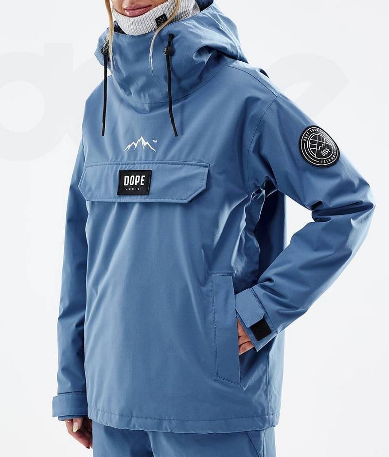 Blue Women's Dope Blizzard W Ski Jackets | India_D1422