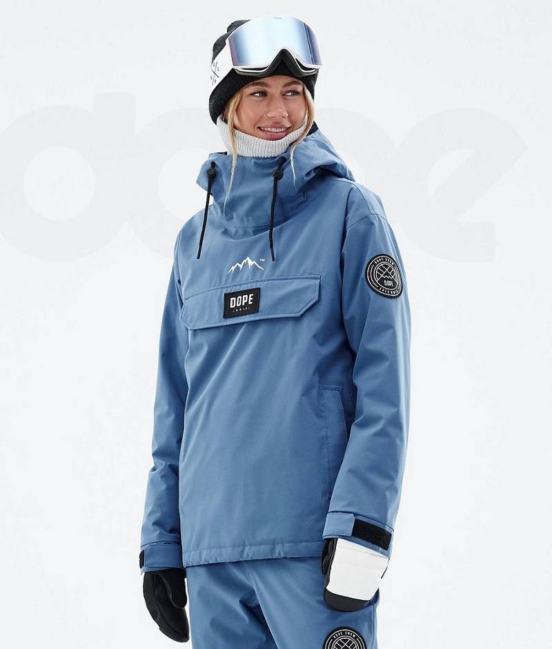 Blue Women\'s Dope Blizzard W Ski Jackets | India_D1422