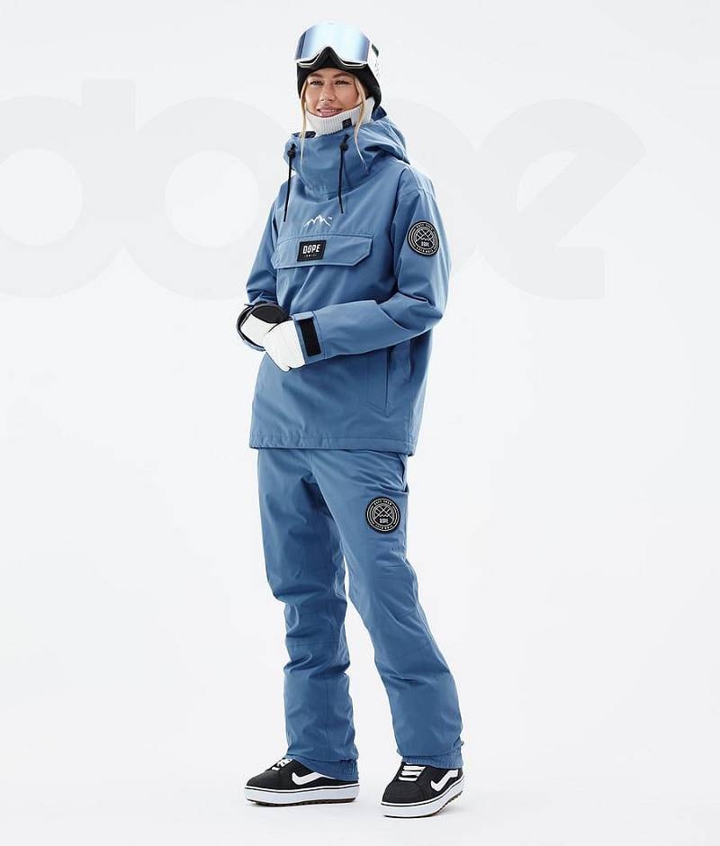 Blue Women's Dope Blizzard W Snowboard Jackets | India_D2233