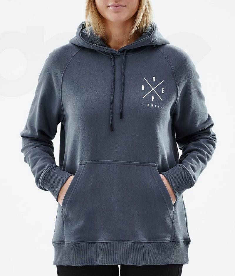 Blue Women's Dope Common W Hoodies | India_D1190