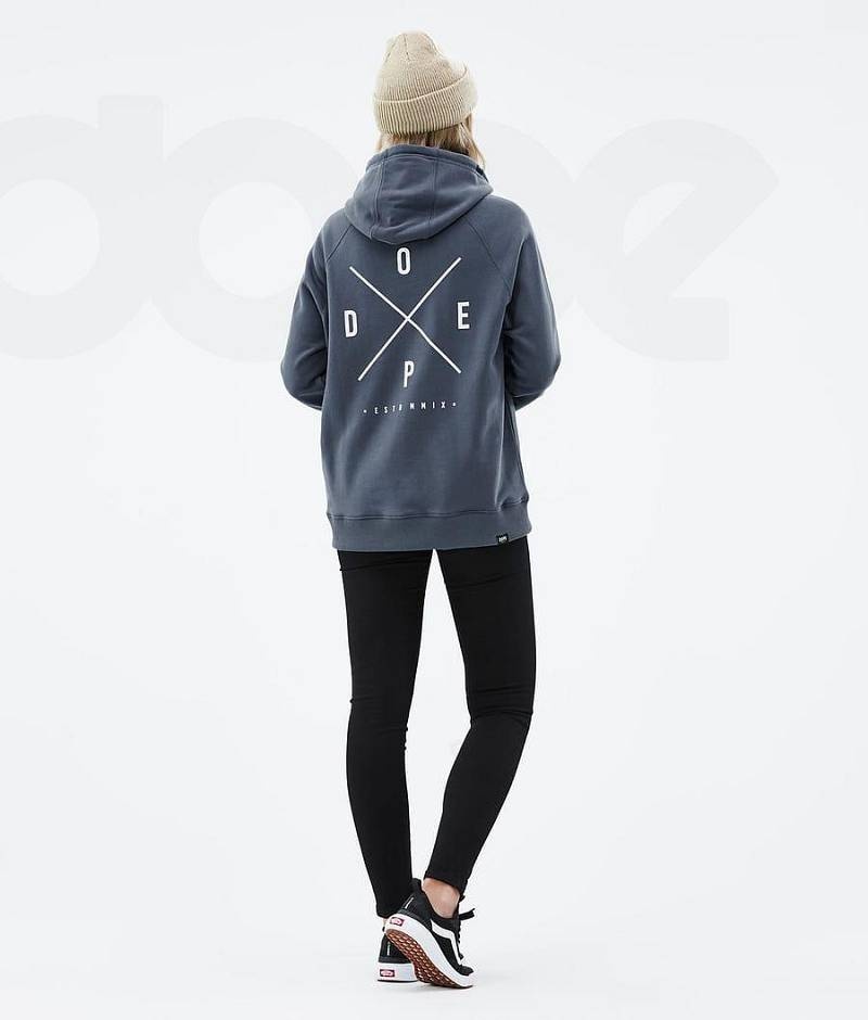 Blue Women's Dope Common W Hoodies | India_D1190