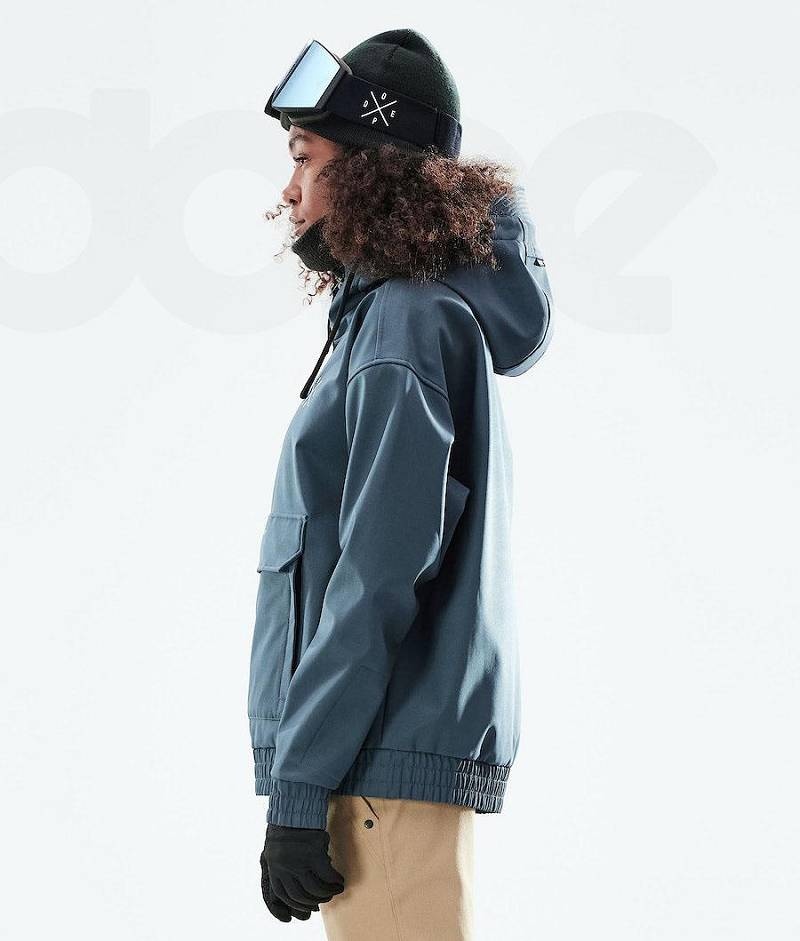 Blue Women's Dope Cyclone W 2021 Ski Jackets | India_D1036