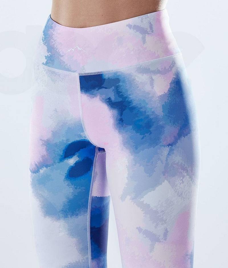 Blue Women's Dope Lofty Leggings | India_D2498