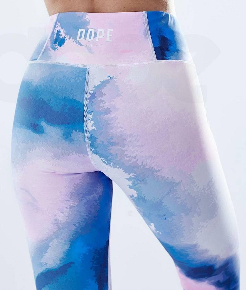 Blue Women's Dope Lofty Leggings | India_D2498