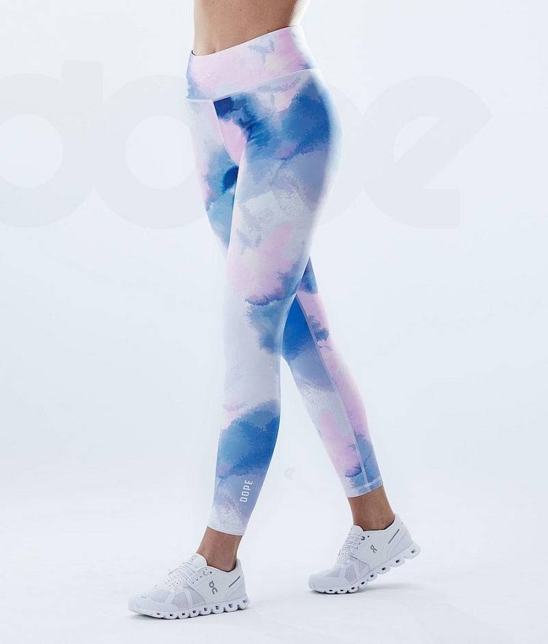 Blue Women's Dope Lofty Leggings | India_D2498