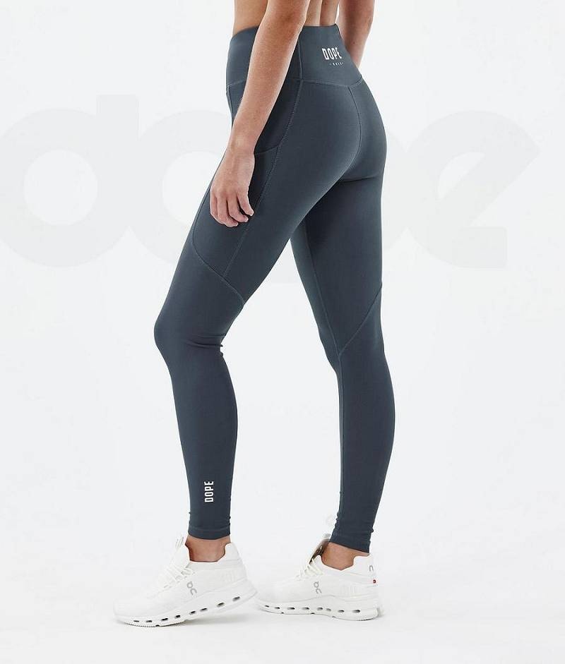 Blue Women's Dope Lofty Tech Leggings | India_D1670