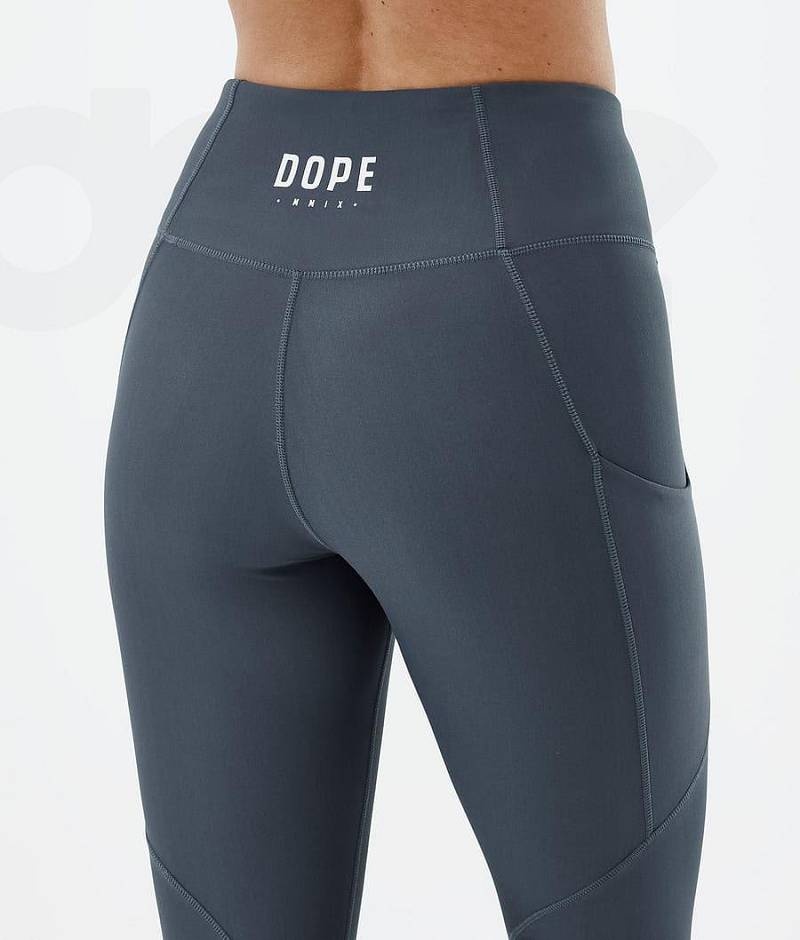 Blue Women's Dope Lofty Tech Leggings | India_D1670