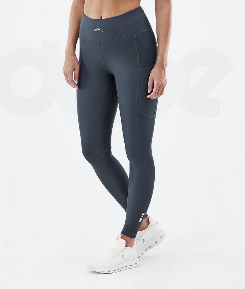 Blue Women\'s Dope Lofty Tech Leggings | India_D1670