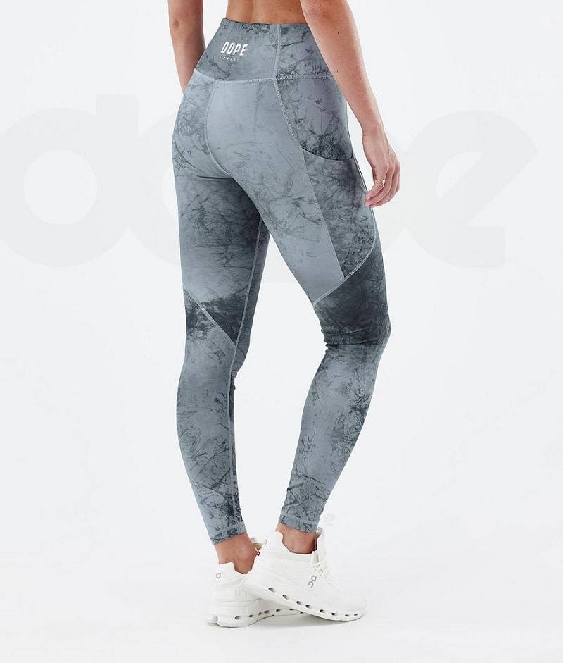 Blue Women's Dope Lofty Tech Leggings | India_D1615