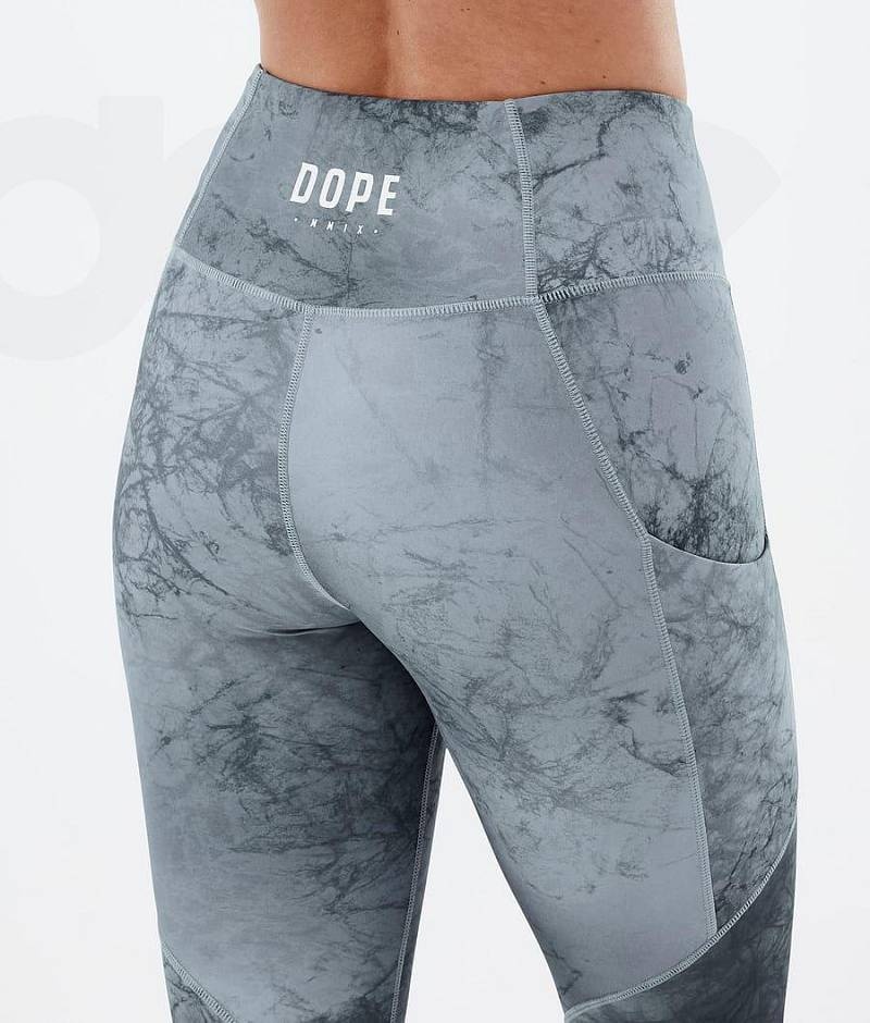 Blue Women's Dope Lofty Tech Leggings | India_D1615