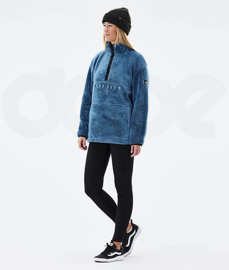 Blue Women's Dope Pile W Fleece | India_D2063